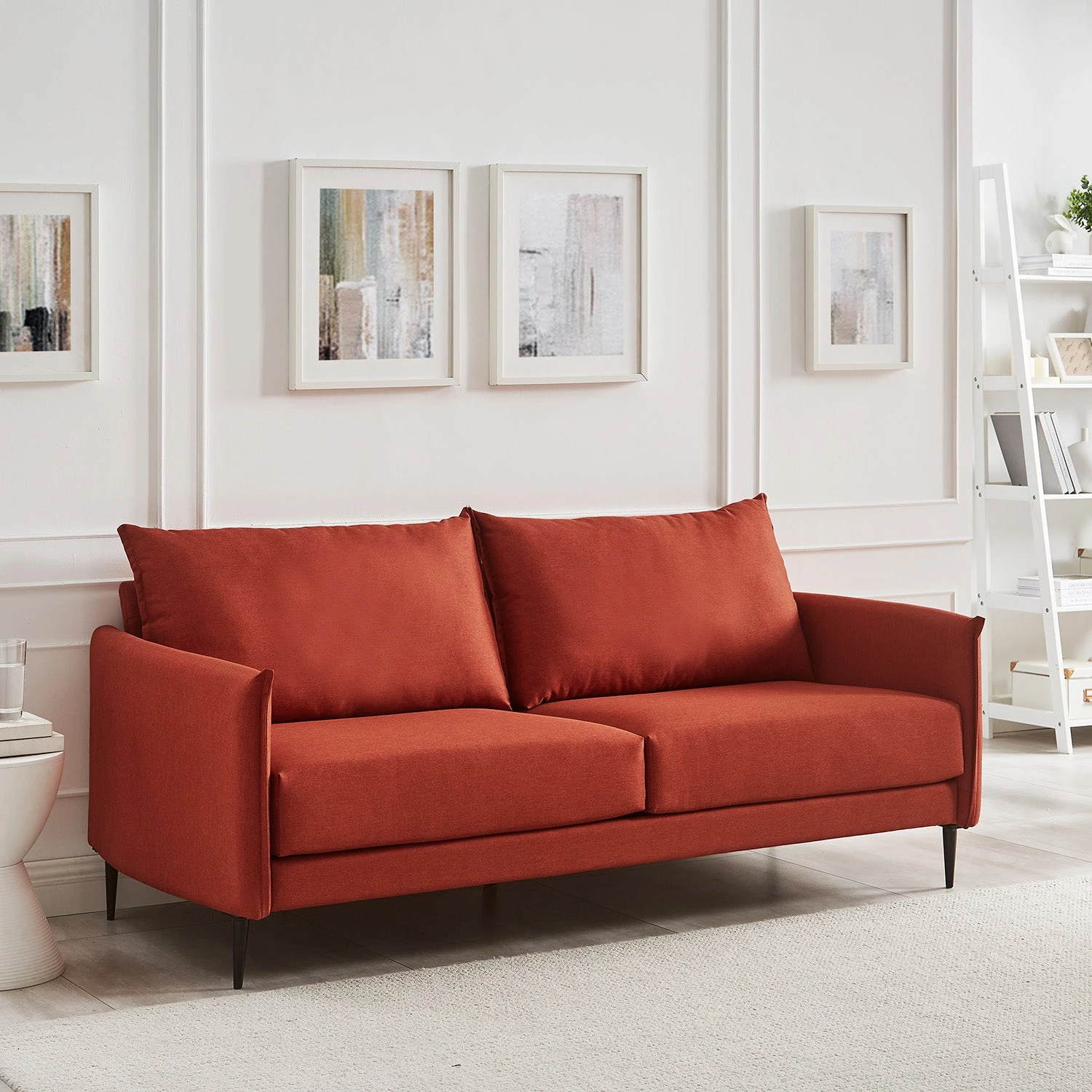 Bari Burnt Ochre Fabric Sofa
