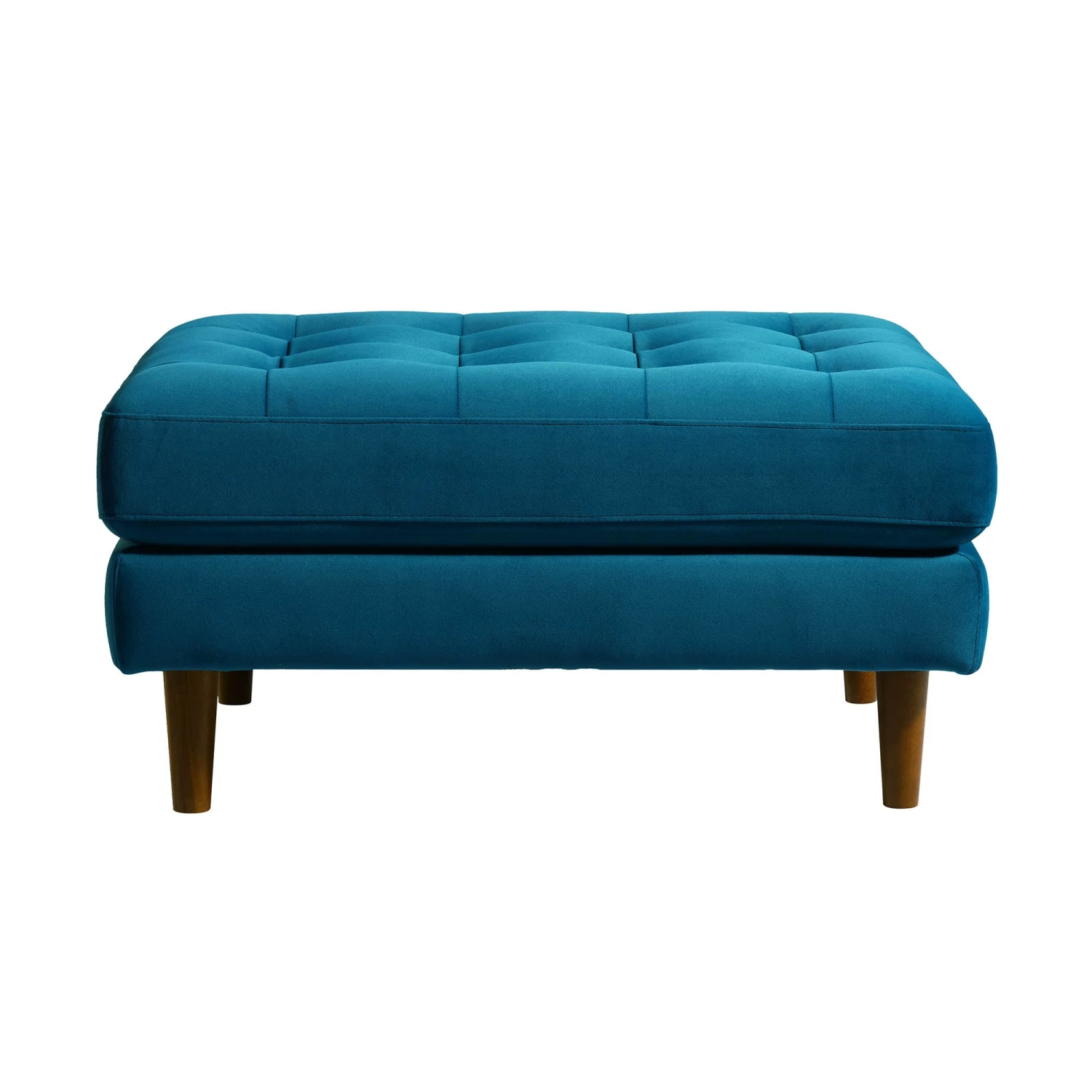 Henrietta Ottoman, Teal Velvet - Image 6