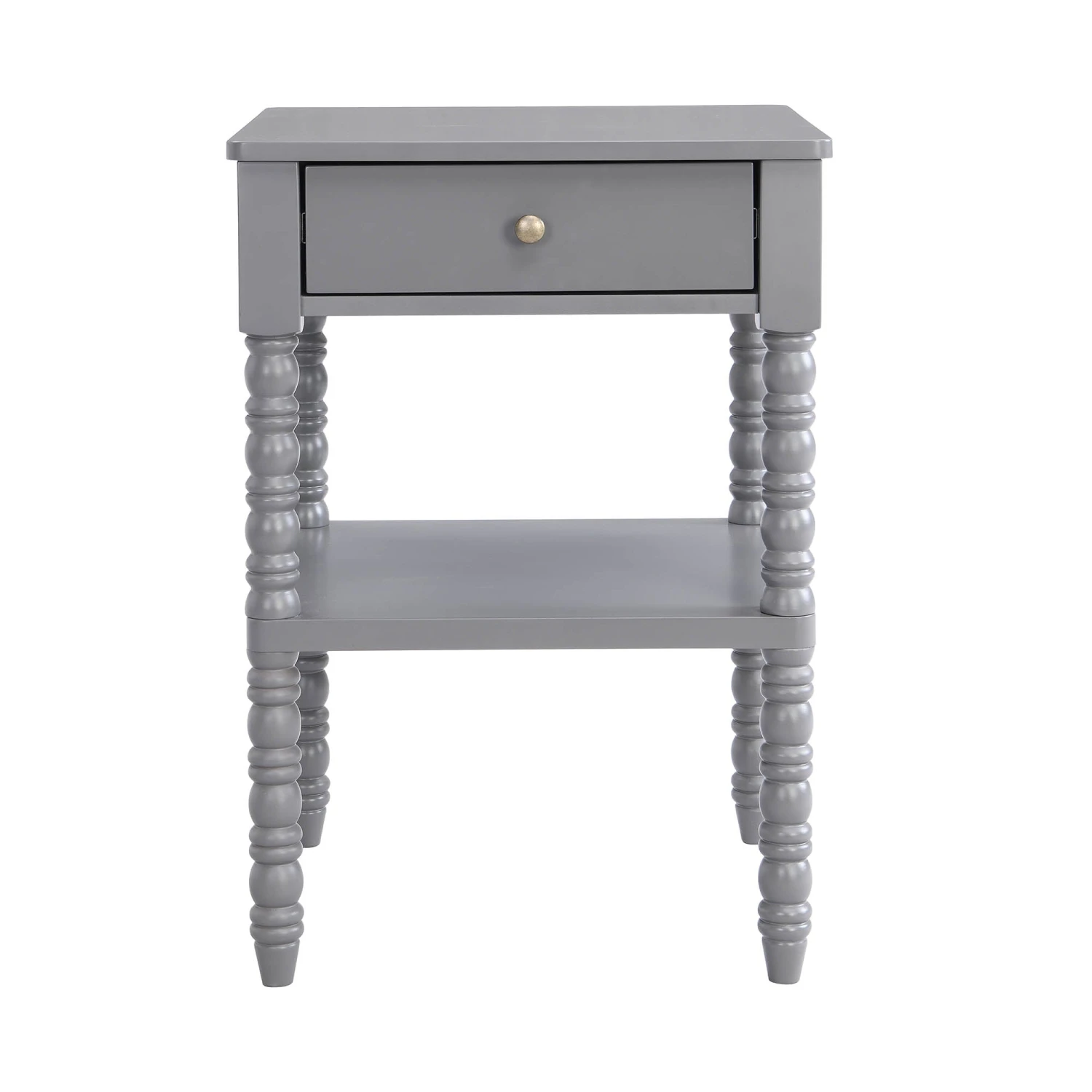 Aldwinke Dark Grey Bobbin 1 Drawer Side Table - Image 3