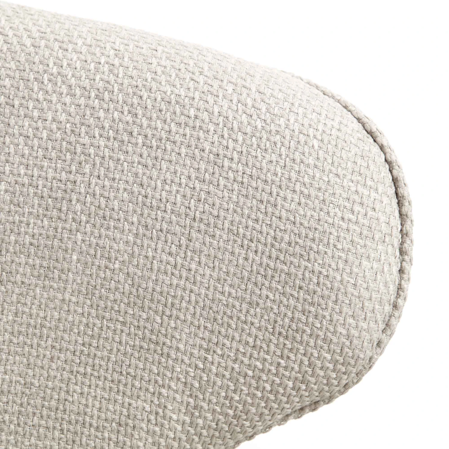 Langham Set Of 2 Oatmeal Woven Fabric Carver Dining Chairs With Fluted Back - Image 13