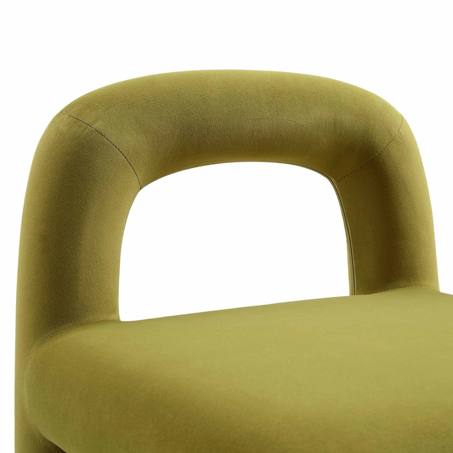 Libby Olive Green Velvet Dining Chair - Image 8