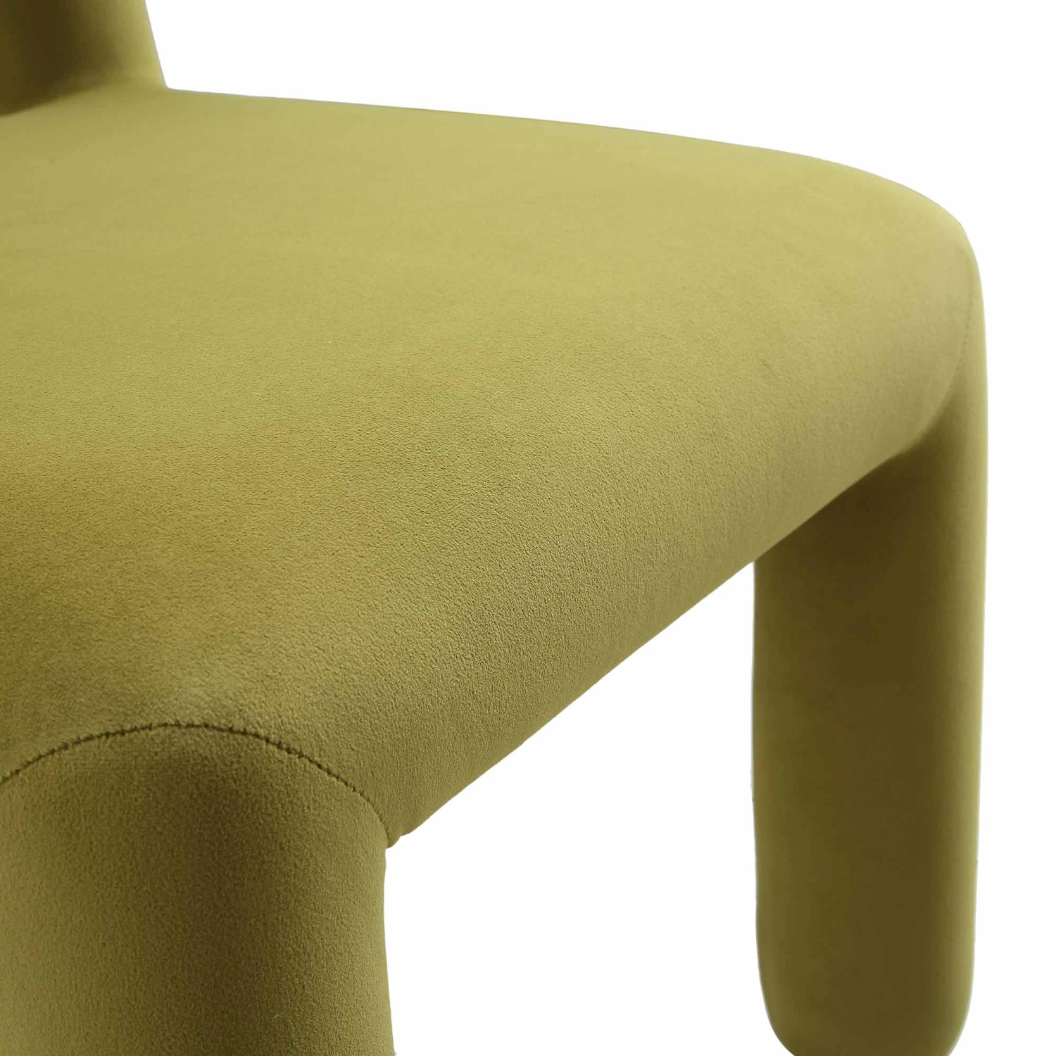Libby Olive Green Velvet Dining Chair - Image 10