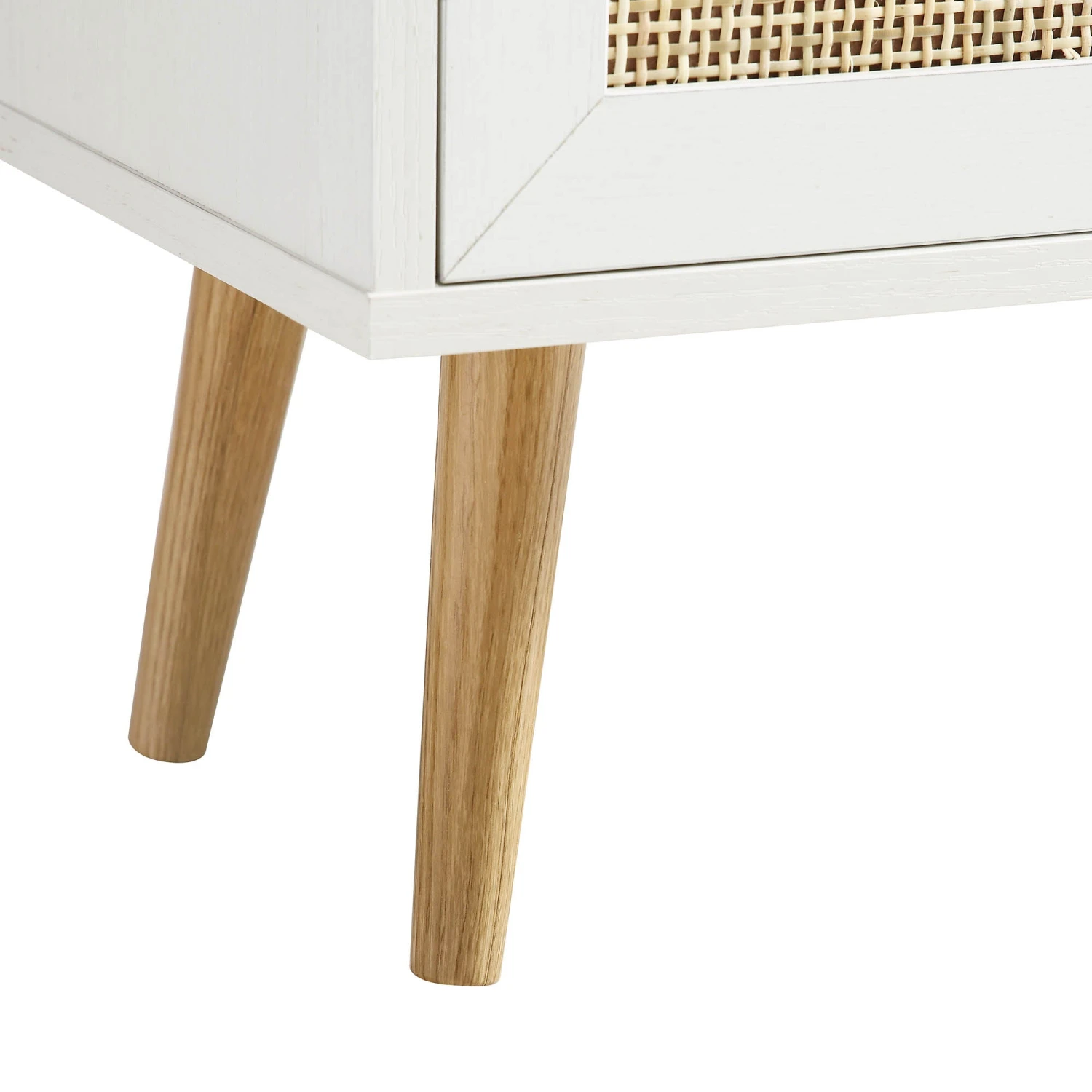 Frances Woven Rattan 2-Door Bathroom Undersink Unit, White - Image 13