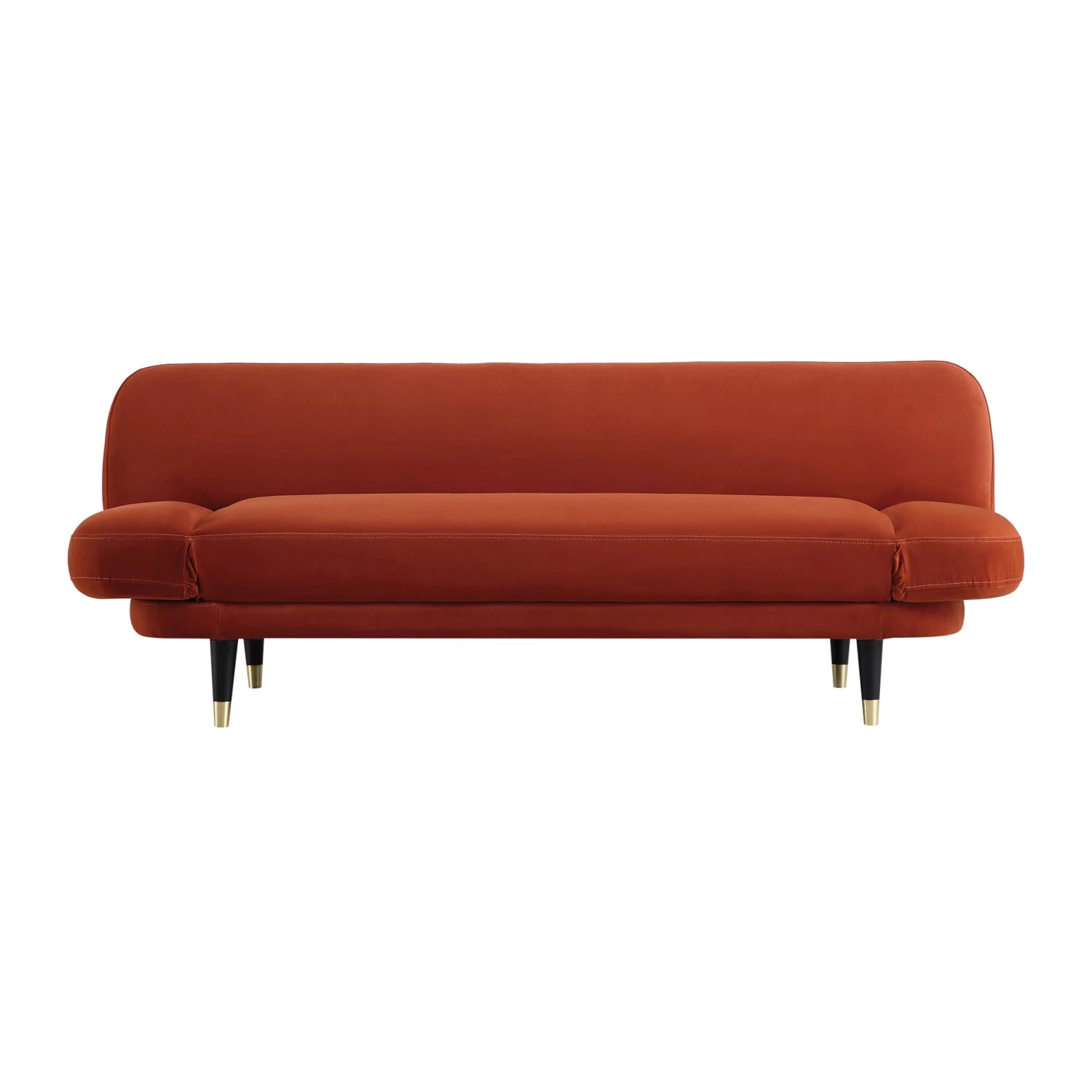 Solna 2-Seater Sofa Bed, Rust Velvet - Image 10