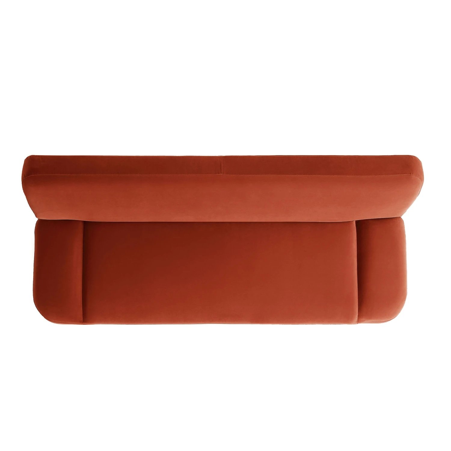 Solna 2-Seater Sofa Bed, Rust Velvet - Image 13