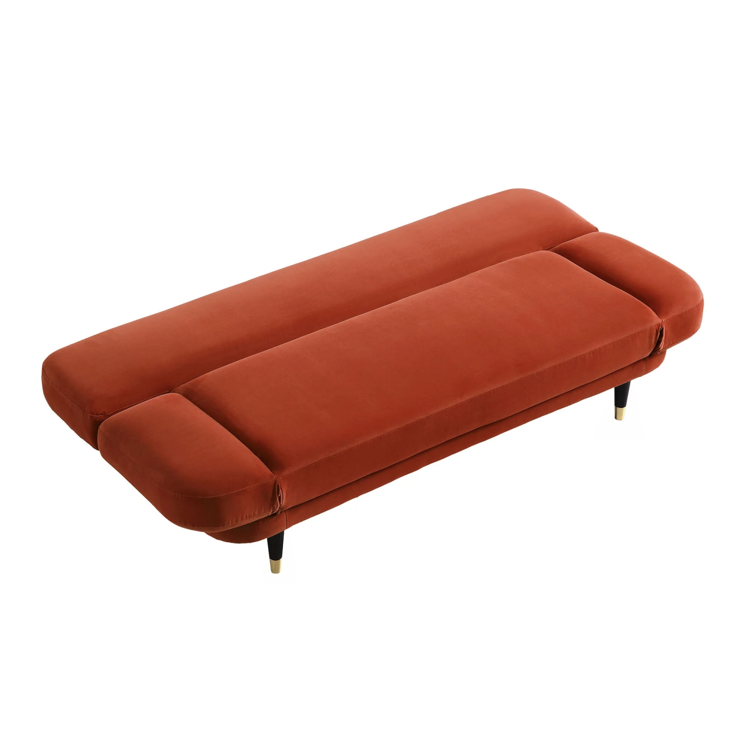Solna 2-Seater Sofa Bed, Rust Velvet - Image 16