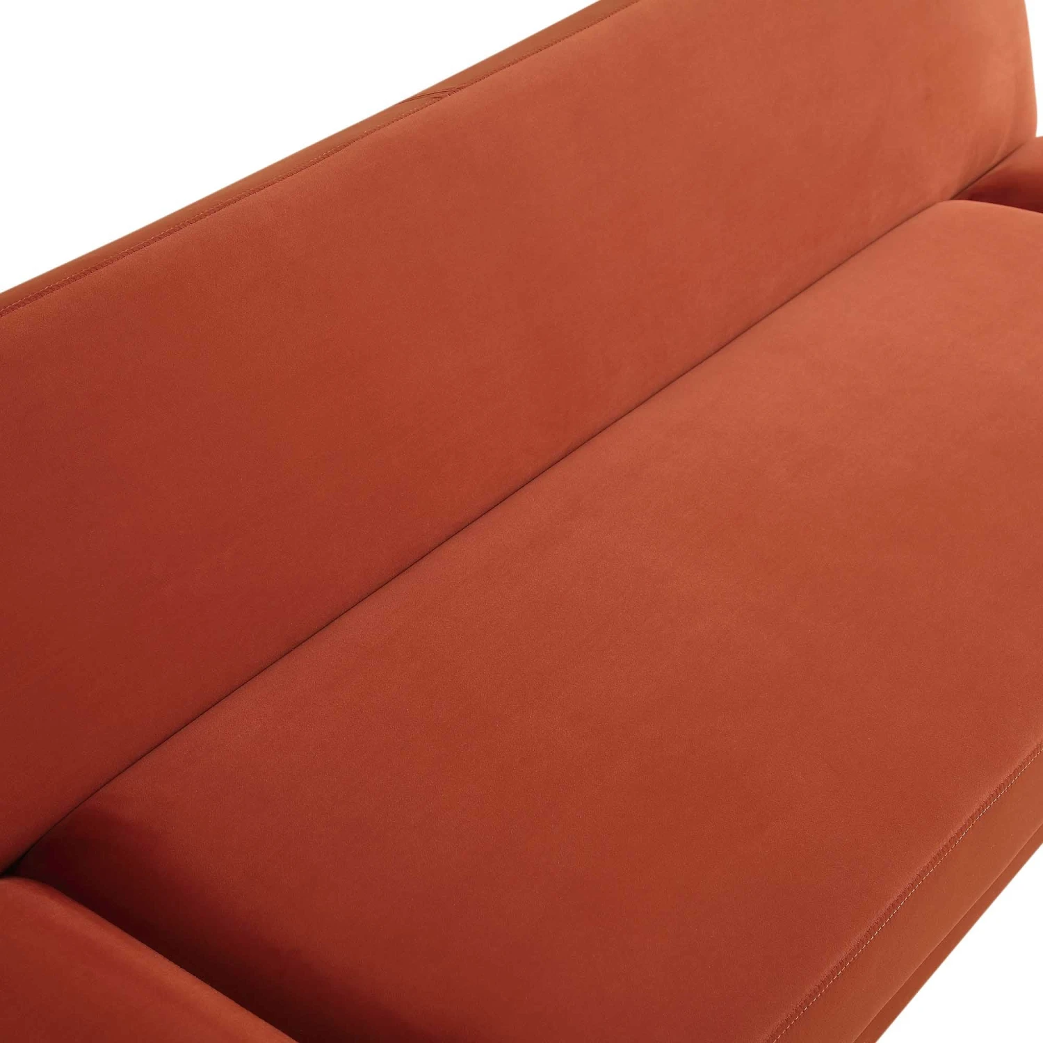 Solna 2-Seater Sofa Bed, Rust Velvet - Image 14