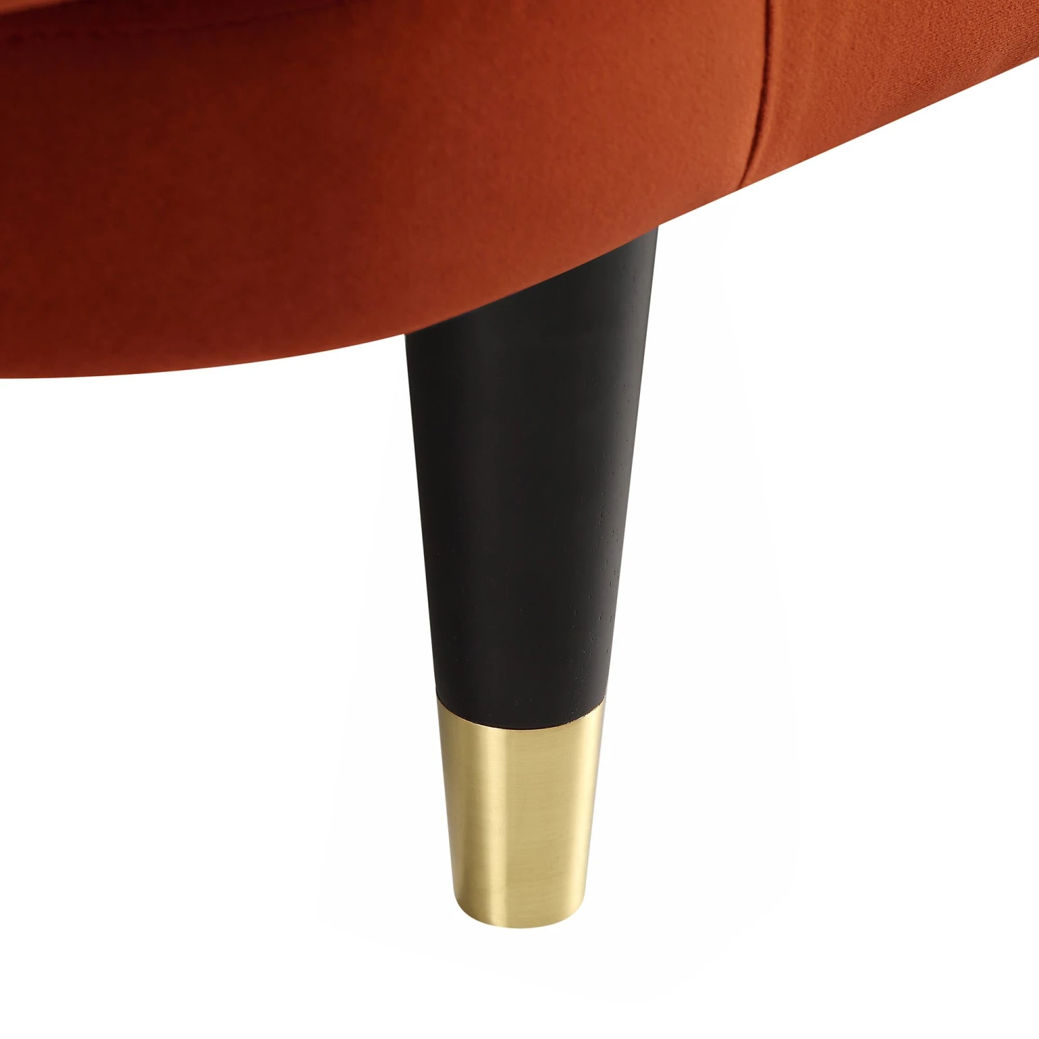 Solna 2-Seater Sofa Bed, Rust Velvet - Image 15