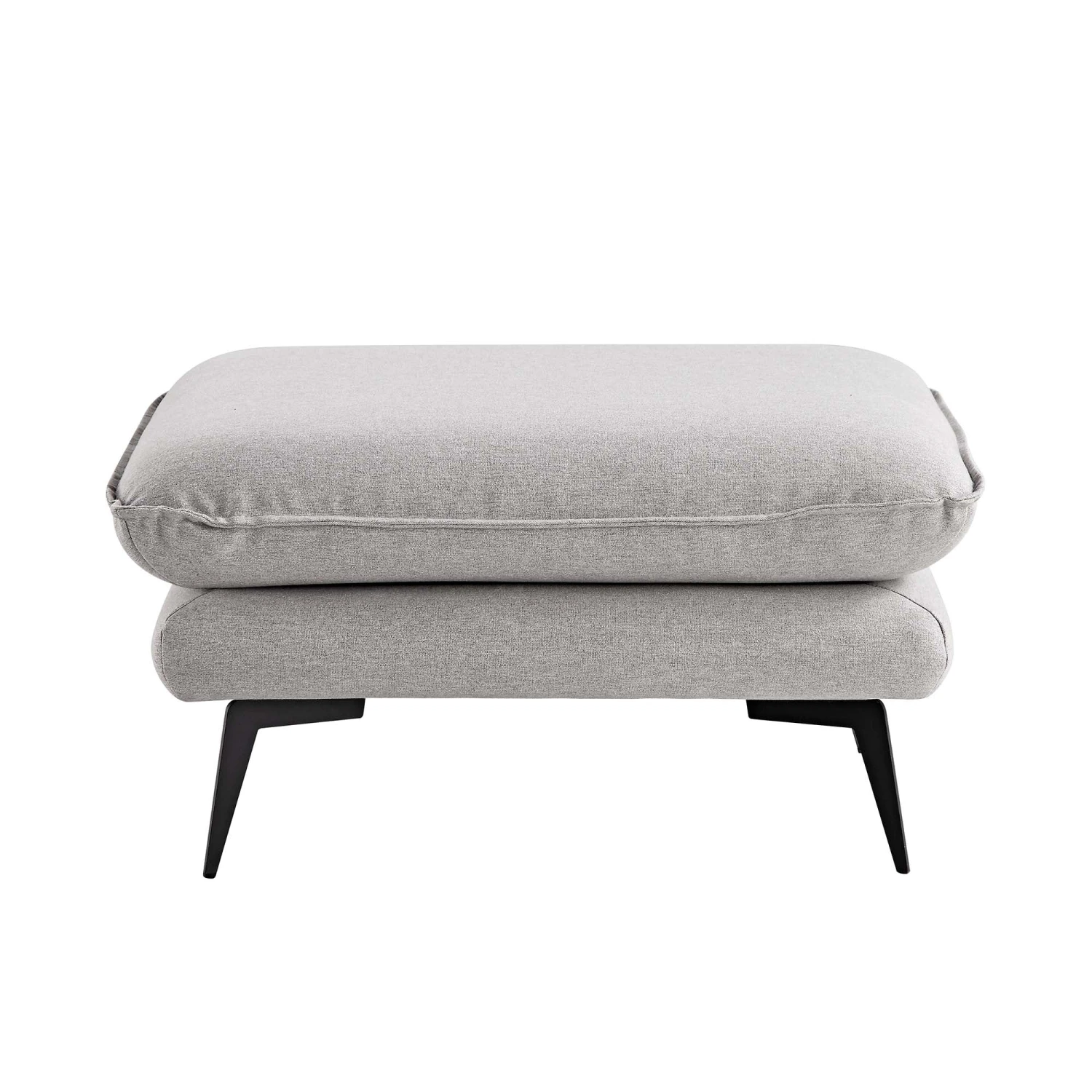 Obriel Grey Marl Fabric Footstool - Image 6