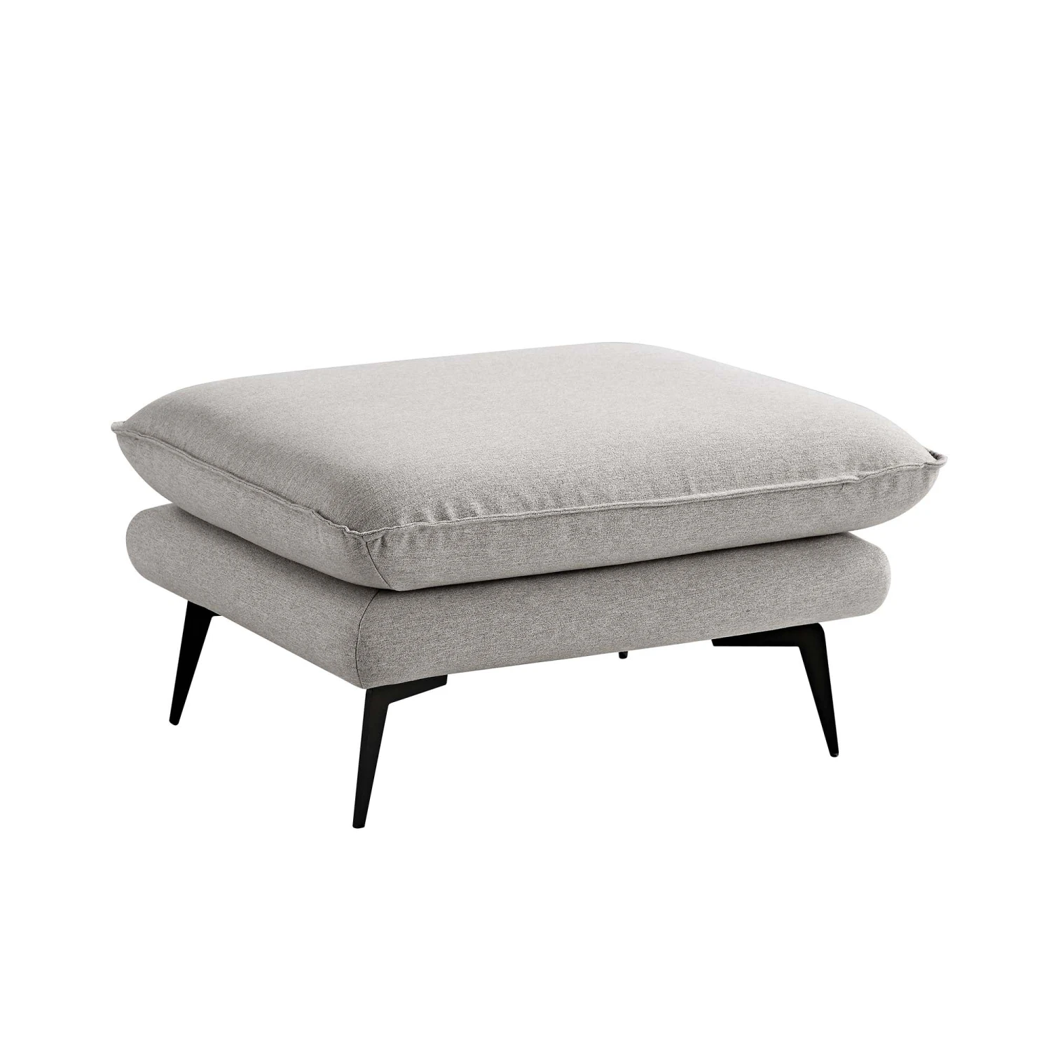 Obriel Grey Marl Fabric Footstool - Image 4