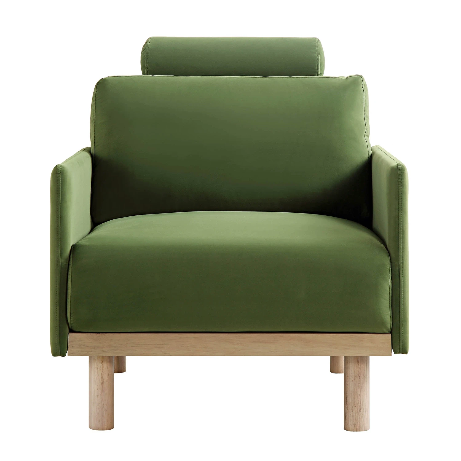 Timber Fern Green Velvet Armchair - Image 7