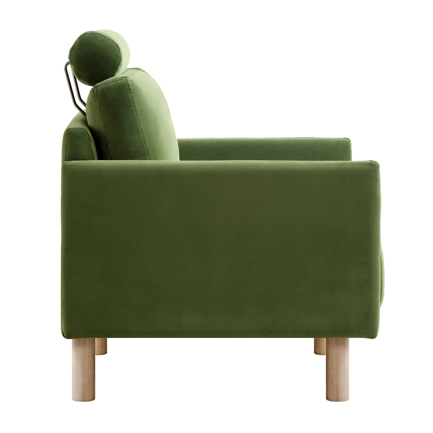 Timber Fern Green Velvet Armchair - Image 10