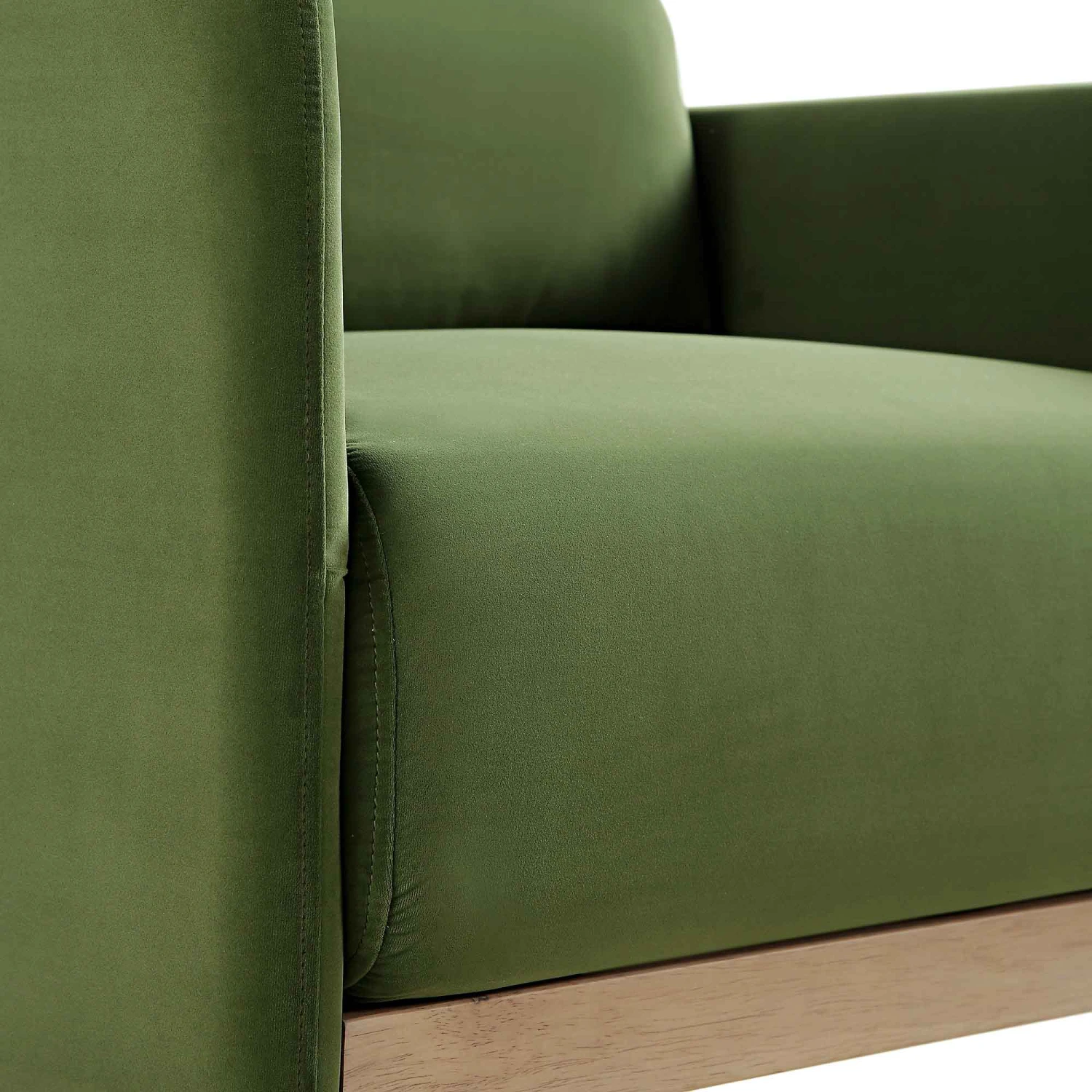 Timber Fern Green Velvet Armchair - Image 11
