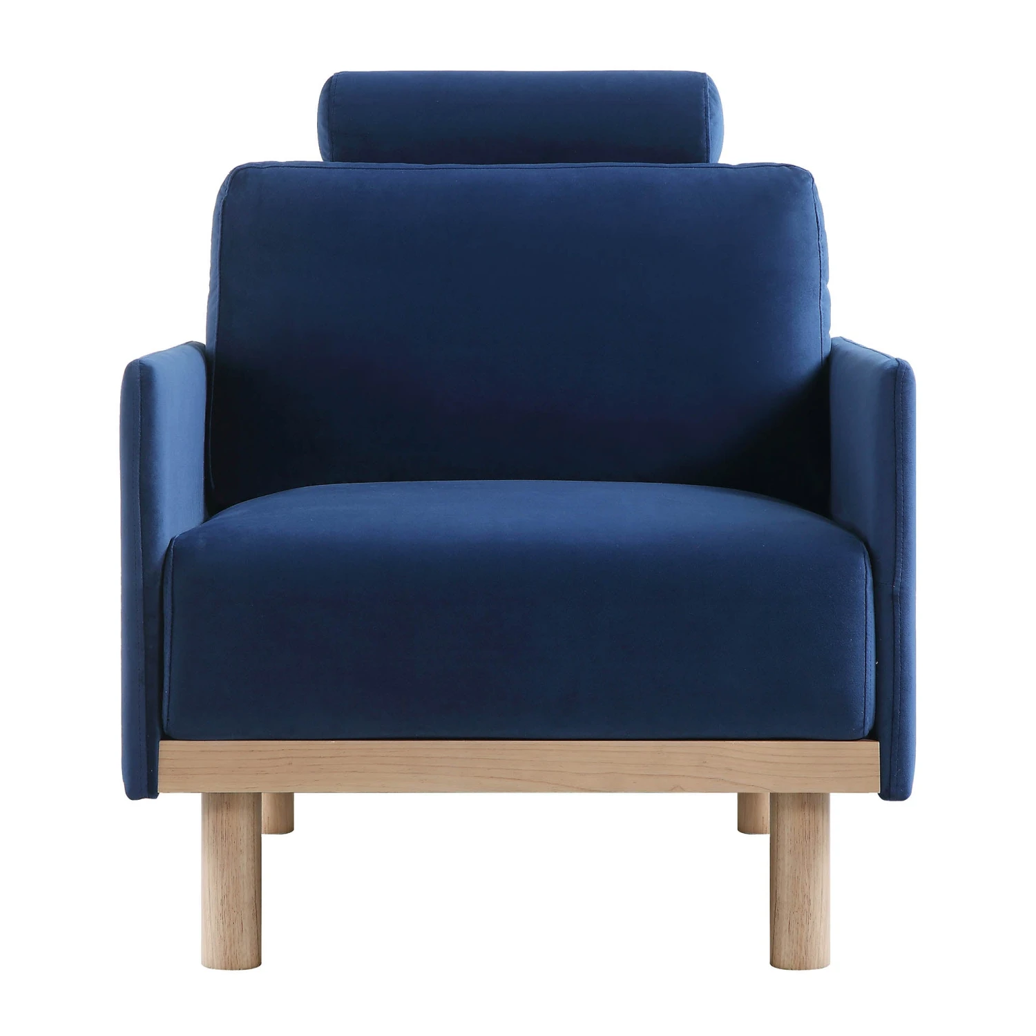 Timber Navy Blue Velvet Armchair - Image 7