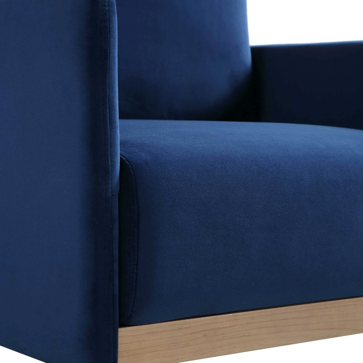 Timber Navy Blue Velvet Armchair - Image 11