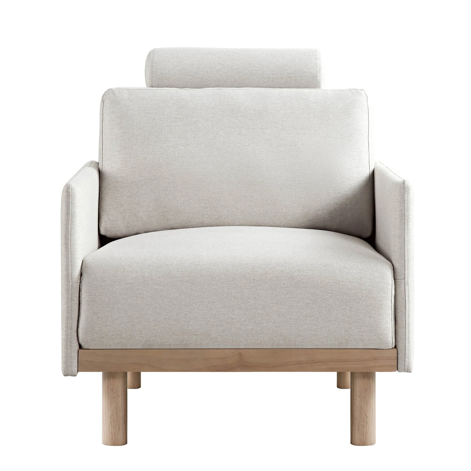 Timber Oatmeal Fabric Armchair - Image 7