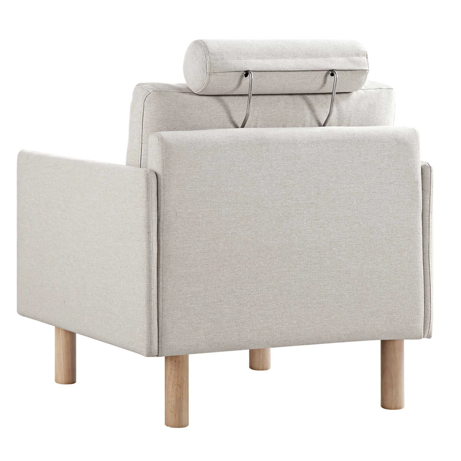Timber Oatmeal Fabric Armchair - Image 8