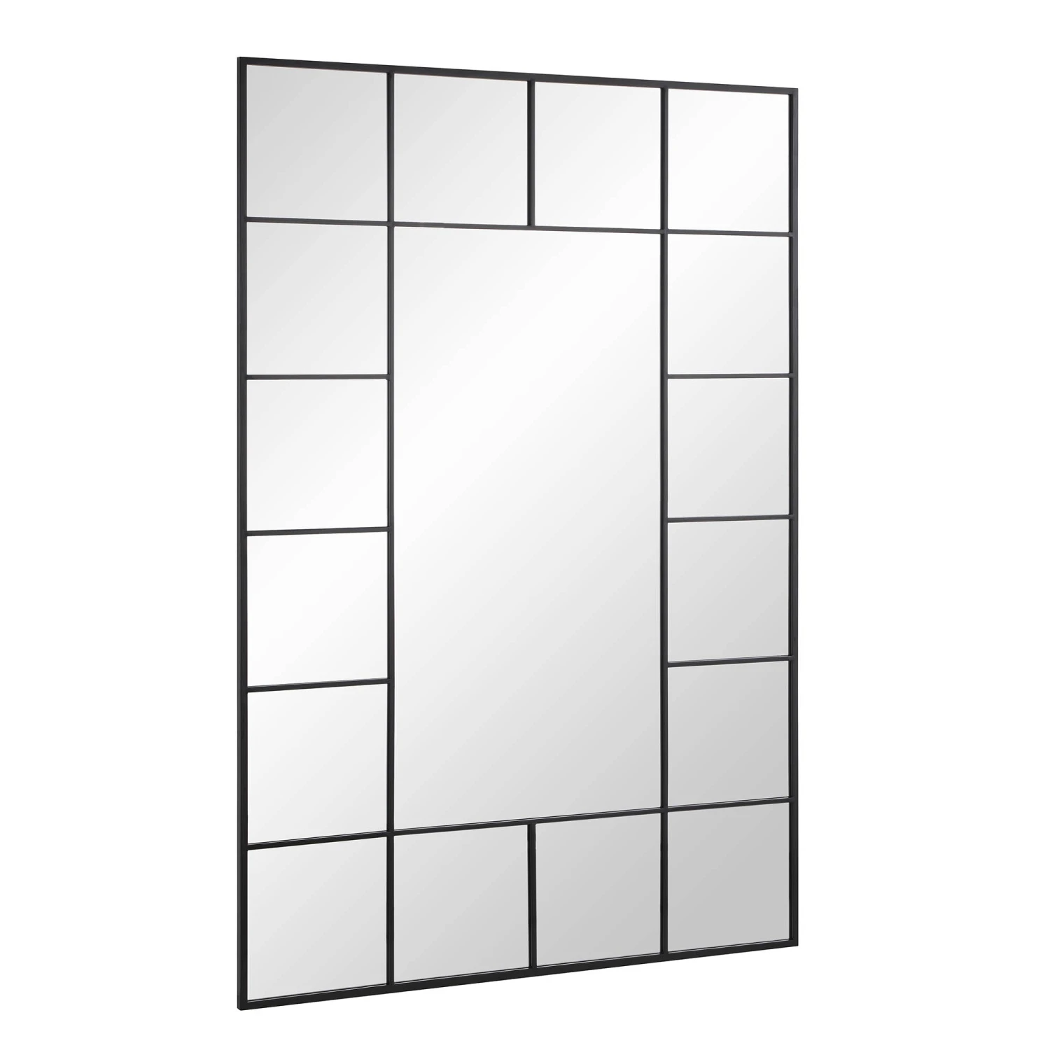 Herbert Full Length Metal Frame Window Mirror 180 X 120 Cm, Black - Image 5