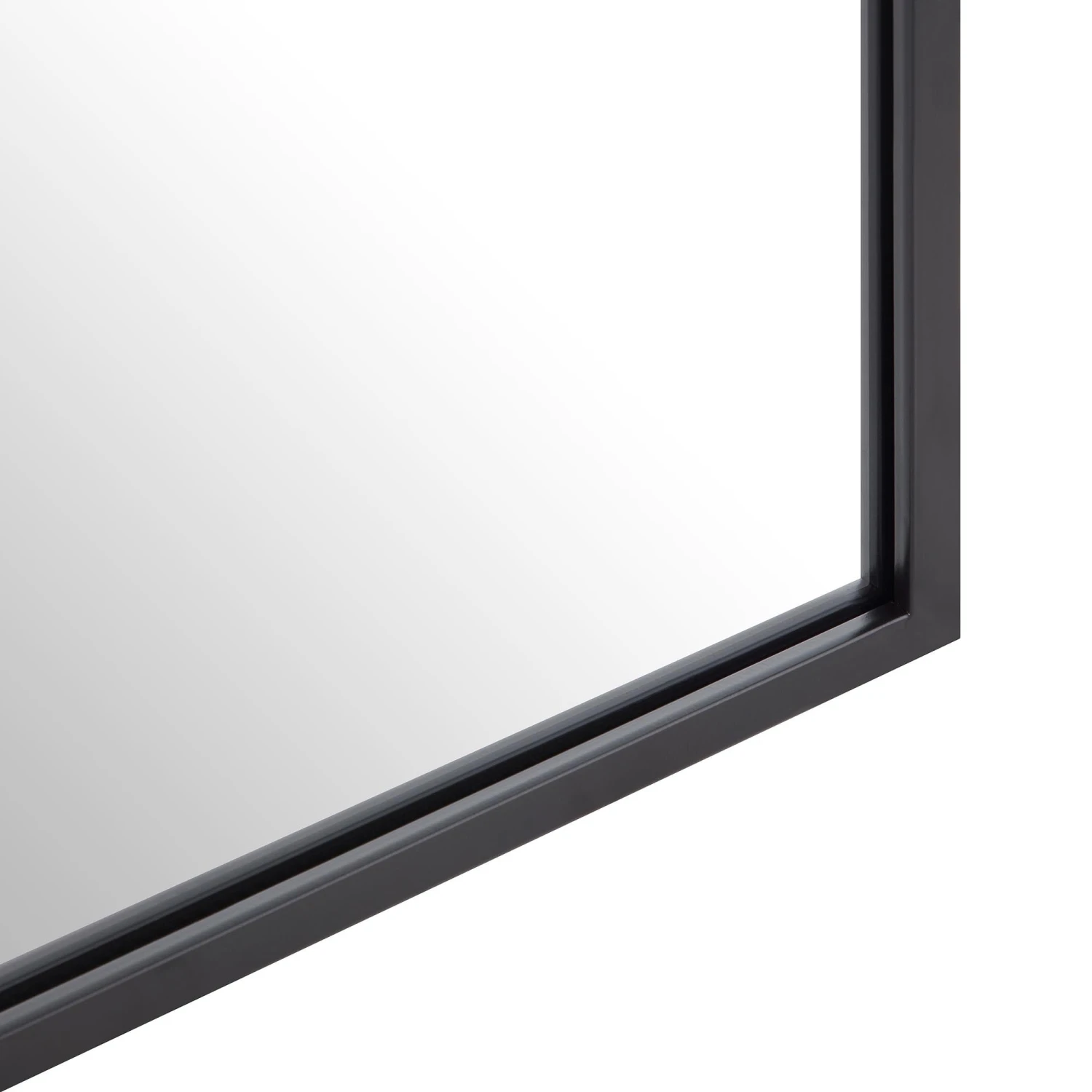 Herbert Full Length Metal Frame Window Mirror 180 X 120 Cm, Black - Image 7