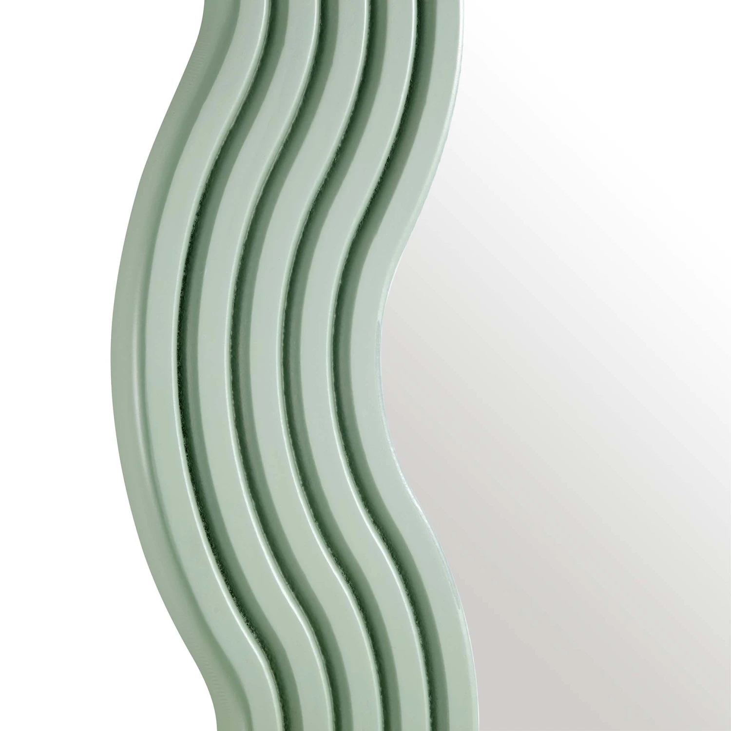 Venus Full Length Wave Mirror 180 X 100 Cm, Sage Green - Image 8