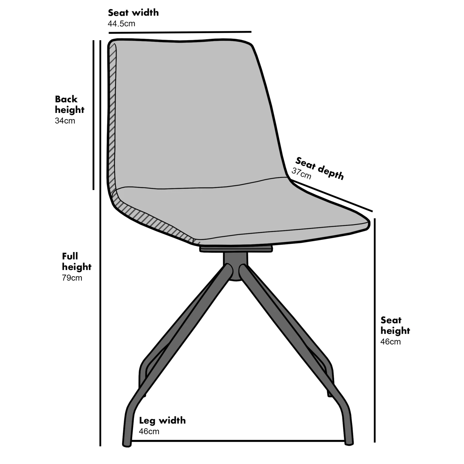 Florian Pair Of Velvet Effect Microfibre Dining Chairs In Green - Image 5